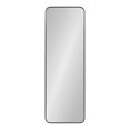thumbnail image 2 of Kate and Laurel Zayda Tall Radius Rectangle Wall Mirror, 16 x 48, Black, Metal Framed Minimalist Rectangular Mirror with Rounded Curves, 2 of 7