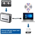 thumbnail image 4 of DIGITNOW Portable USB Cassette Tape Player Capture MP3 Audio Music, Compatible With Laptop and Personal Computer, Convert Walkman Tape Cassette To MP3 Format, 4 of 8