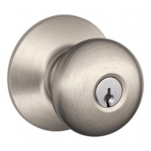 Schlage F51VPLY619 Satin Nickel Entry Door Knob