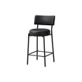 thumbnail image 1 of Monarch Specialties Barstool, Counter Height, Set Of 2, Kitchen, Black Leather Look, Black Metal, Contemporary, Modern, 1 of 3