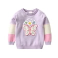 thumbnail image 2 of Chandail Décontracté pour Bébé Fille Pull-Over Hiver Col Rond Tops Chemises Vêtements pour 1-7 Ans, 2 of 5