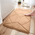 thumbnail image 1 of Boovnll Bathroom Water Absorbing Door Mat Convenient Machine Wash Lightweight Fabric Quick Water Absorption Non Slip Floor Mat, 1 of 6