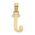 thumbnail image 4 of Diamond2Deal 14K Yellow Gold Block Letter J Initial Pendant for Women, 4 of 6