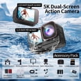 thumbnail image 3 of MUOXUEQN 5K Waterproof Sports Camera, First-Person View Cam for Diving & Surfing, Ultra-Long Battery Life, 3 of 8