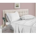 thumbnail image 1 of 900 Thread Count 100% Egyptian Cotton 4-Piece Bed Sheet Set (1 Flat, 1 Fitted Sheet, 2 Pillow Covers) 30 Inches Deep Pocket Size Stripe Pattern, 1 of 4