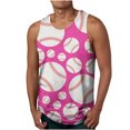 thumbnail image 1 of LSLJS Baseball Tank Tops for Men Summer Casual Sleeveless T Shirts Funny Baseball Graphic Tank Tops, 1 of 5