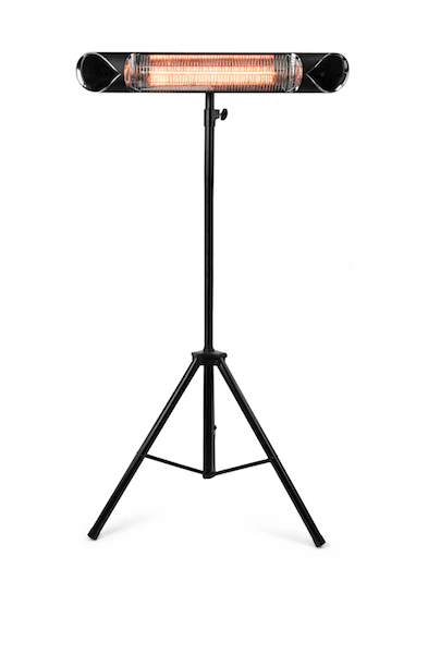 iQ Heat Wave Portable Heater - Infrared Heating, 3 Power Levels, Tip-Over & Overheat Protection, IP55