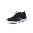 thumbnail image 1 of UKAP Espadrilles pour Femmes à Bout Rond Espadrilles Couleur Unie Ballerines Confortables pour Femmes Noir 10, 1 of 2