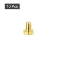 thumbnail image 3 of Unique Bargains Brass Hex Bolts, M4x6mm 10 Pack Fully Thread Grade 4.8 Machine Screws, 3 of 4