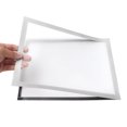 thumbnail image 4 of Unique Bargains 8"x12" Magnetic Display Frame A4 Adhesive Magnetic Sign Holder Silver 5 Pack, 4 of 6
