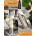 thumbnail image 4 of Cat Tree es Cat Tower with Dual Condos for Indoor Cats Plush Cat House with Padded Perch Scratching Ramp and Posts and Replaceable Balls, 4 of 6