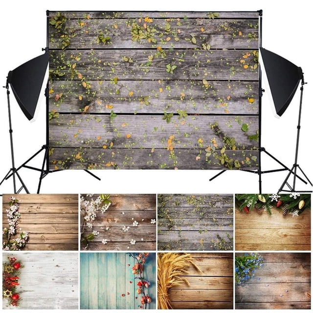 EGNMCR Room Decor, Home Decor Imitation Wood Grain Photography Props 3D Photo Background Cloth Presentation Photography Background
