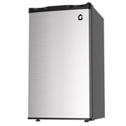 EDTara 3.2 Cu. Ft Mini Fridge with Freezer, Single Door Compact Refrigerator with Adjustable Thermostat, Energy-Saving Small Fridge for Bedroom, Dorm & Office, Silver