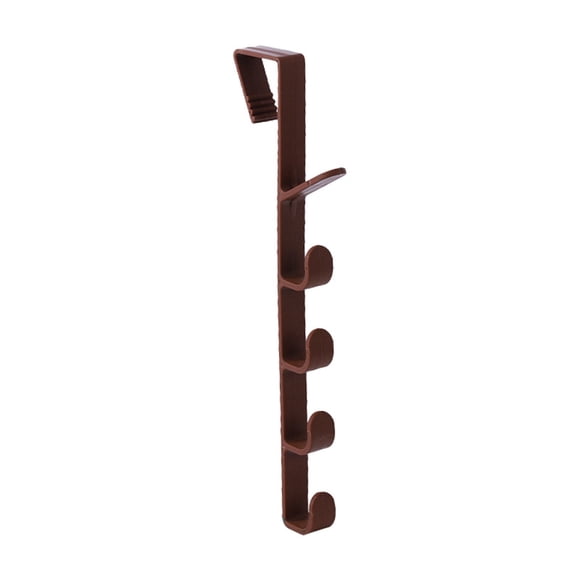 Liquidation! Crochets beishanbush pour Suspendre Simple Porte Cintre Porte Vêtements Porte Trou Porte Dos Rangement Créatif Crochet Vêtements Taille Unique Marron