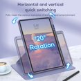 thumbnail image 3 of TBTIC 360 Rotation Transparent Acrylic Case For Tablet Xiaomi 6 6Pro 5 5Pro With Pencil Holder Slot Pink Xiaomi 6 6Pro, 3 of 6