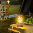 thumbnail image 1 of Yhmxh Camping Essentials Camping Gear New Portable Retro Camping Lamp, USB Rechargeable Camping Lantern, Hanging Dimmable LED Tent Lantern, Lightweight Camping Light For Courtyard Outdoor, 1 of 8