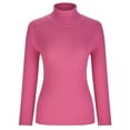 thumbnail image 4 of Aqestyerly Chandails à Col Montant pour Femmes Mode Femmes Uni Manches Longues Chandail Col Roulé Décontracté Hauts HWRETIE, 4 of 8