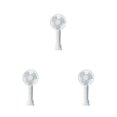 thumbnail image 2 of Decodeary Portable Fan Handheld Mini Desktop 3 Speed Cooler Office Dorm Travel White 3Set, 2 of 6