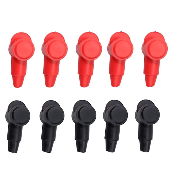 Housses de Terminaux de Voiture Protecteur de Terminal Couverture Positive Négative Universelle Résistante à l'Usure Coque de Protection de Terminal pour Automobiles Camions 10 Pcs