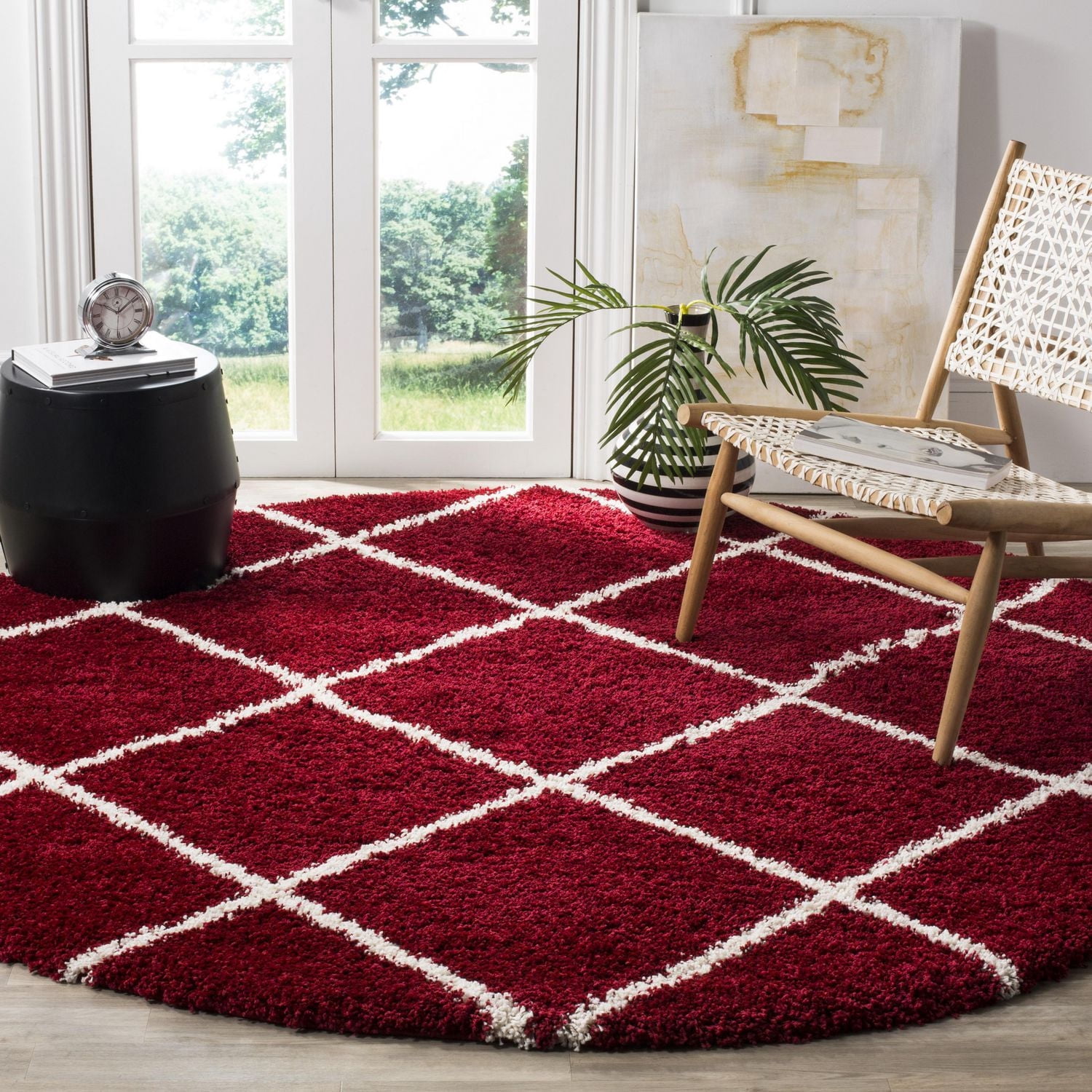 Safavieh Hudson Amias Tapis Géométrique Shag