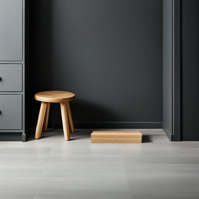 PENIKOKO Base de Support d'Exposition Support de Miroir Support Minimaliste Beige 1 Ensemble