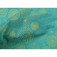thumbnail image 5 of oneOone Cotton Cambric Turquoise Green Fabric Abstracts Craft Projects Decor Fabric Printed By The Yard 56 Inch Wide, 5 of 5