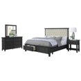 thumbnail image 1 of Sandy Platform Cappuccino Wood 4 Piece Bedroom Set in California King, 1 of 5