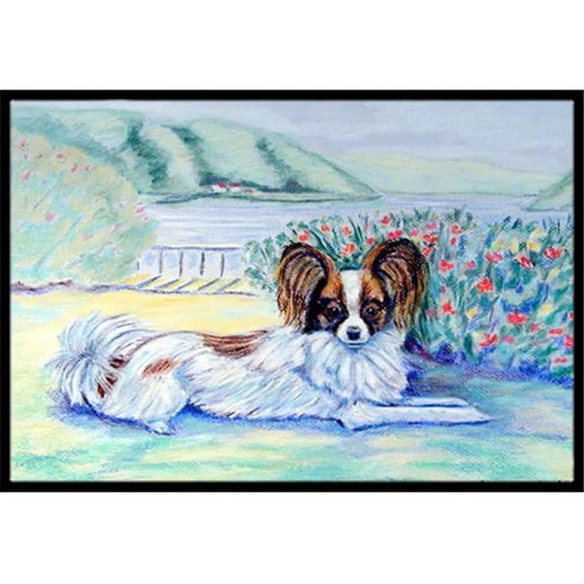 Carolines Treasures 7244MAT Tapis d'Extérieur Intérieur Papillon 18 x 27 Po