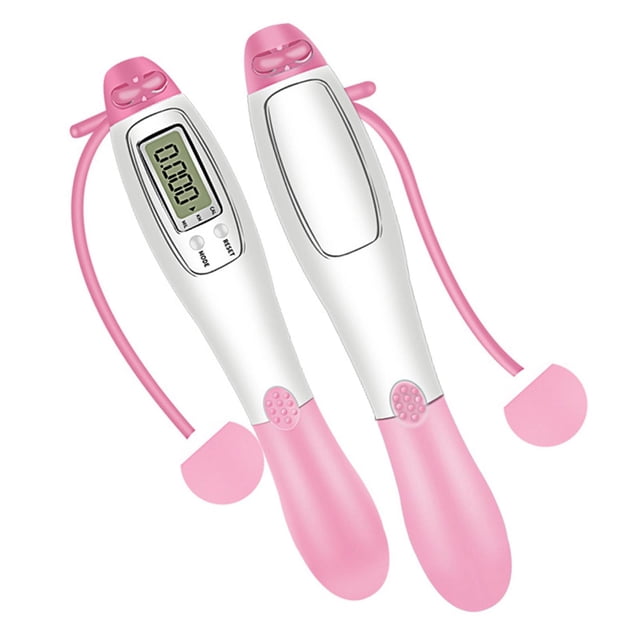S SERENABLE Corde à Sauter Électrique Sans Fil Comptage Créatif Vitesse Réglable C Rose