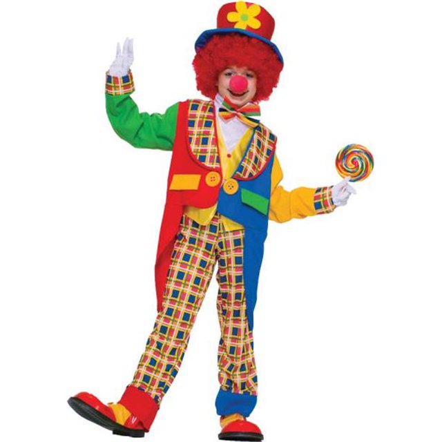 MorrisCostumes FM62198 Clown On The Town Child Small- 4-6