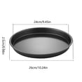 thumbnail image 3 of yulier Pizza Pan 10" Round Stainless Steel Pizza Tray Non-Stick Baking Tray Oven Bakeware for Kitchen Baking, Serving Tray, 3 of 9