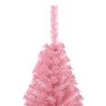 thumbnail image 4 of vidaXL Artificial Half Christmas Tree with Stand Pink 240 cm PVC, 4 of 5