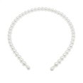thumbnail image 1 of Exquise Perle Bandeau Réglable Résistant à l'Usure Universel Chic Accessoires de Coiffure Valentines Cadeaux de Jour Diadème pour les Femmes 8mm, 1 of 6