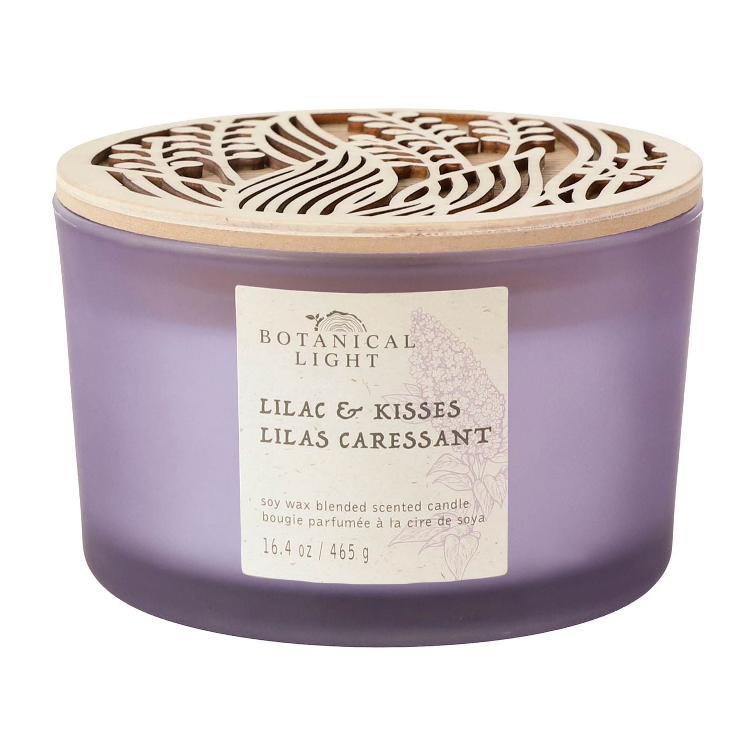 Botanical Light 16.4OZ Spiced Berry Soy Wax Blended Scented Candle,3 mèche de coton
