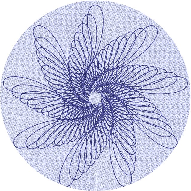 Ahgly Company Tapis Rond Lavable en Machine Intérieur Transitionnel Bleu Lavande, 3 Pieds Rond