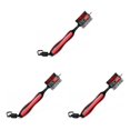 thumbnail image 3 of QualitChoice Double Face pour Brosse de Nettoyage de Club de Golf Outil Réutilisable d'Entretien des Taches avec Rainure à l'Extérieur Accessoires d'Entraînement Rouge 3Set, 3 of 6