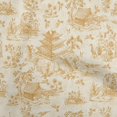 thumbnail image 1 of oneOone Cotton Poplin Dark Beige Fabric Asian Japanese Pattern Craft Projects Decor Fabric Printed By The Yard 42 Inch Wide, 1 of 4