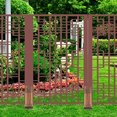 thumbnail image 5 of 2pcs Room Divider Support Feet Garden Fence Wood Garden Fencing Extendable Instant Fence Wooden Garden Trellis Stand Base Privacy Screen Holder Light Brown Light Brown Light Brown, 5 of 5