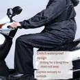 thumbnail image 5 of Ensemble Imperméable pour Homme Masque Imperméable Manteau de Pluie Extérieur Travail Randonnée Cyclisme Pêche Imperméable Manteau de Pluie Anti-Tempête, TTTG, 5 of 5