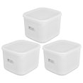 thumbnail image 3 of Bento Lunch Box - 3Pcs 1000ml Destinataire de Stockage Alimentaire Étanche, Bento Boîte de Rangement Alimentaire pour Réfrigérateur Micro-Ondes, 3 of 14