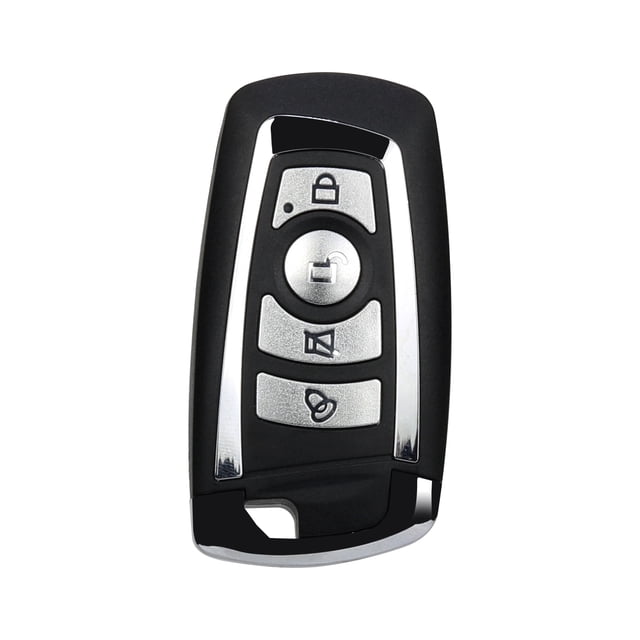 KB-080A 315MHz BMW-Style Télécommande Sans Fil RF 4 Boutons, Encodage Auto-Copie, Modulation Demande, Portée de 50-100m Espace Ouvert, DC12V 12mA, Matériau ABS, Inclut Pile Bouton - Compatible avec