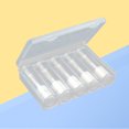 thumbnail image 3 of FRCOLOR Boîte Ronde pour Pièces 6 Pcs Étuis Ronds Transparents en Plastique Rangement pour Pièces Tube Protecteur avec Boîte de Rangement (5 Tubes + 1 Boîte de Rangement),7.68"X4.65"X1.57 Pouces, 3 of 5