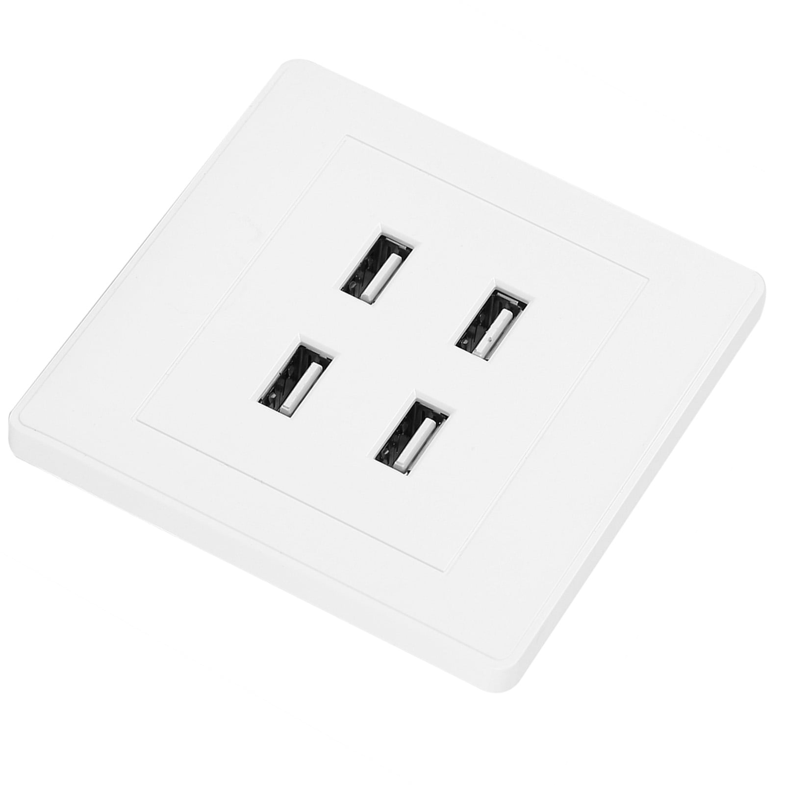 NIMOA Surge Protector - 4 USB Ports DC 5V Home Office Electric Wall Mounted Adapter Power Socket Charger Outlet (110~250V)