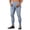 Blue, variant on EGNMCR Jeans for Men, Men's Elastic Waist Loose Fit Denim Pants, Mens Pull On Jeans Mens Skinny Stretch Pants Distressed Ripped Freyed Trousers Men Pants