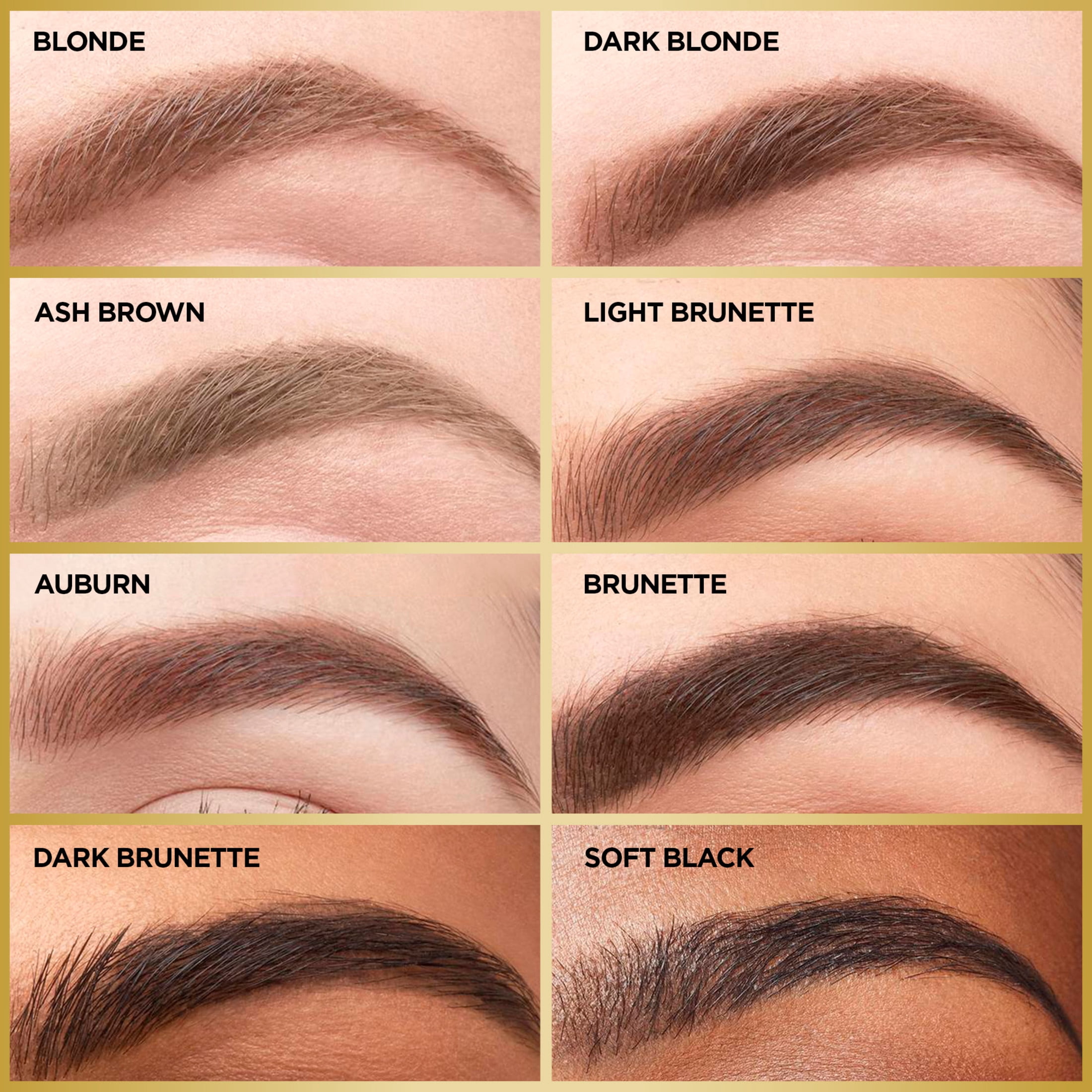L’Oréal Paris Cosmétiques Crayon à Sourcils Brow Stylist Definer, Pointe ultra-fine de 0,5 mm pour des sourcils bien définis sans espaces, Brunette ,90 mg
