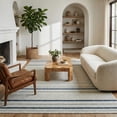 thumbnail image 3 of Rug Branch Maise Abstract Indoor Outdoor Area Rug, Cream Blue, Modern - Entryway, Hallway, Bathroom, and Kitchen, 3 of 7