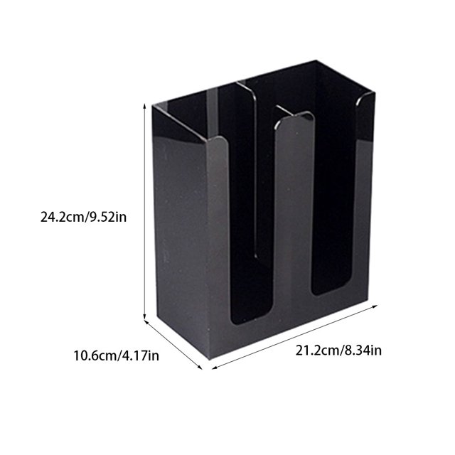 mmirethe Practical Cup Organiser Durable ABS Holder For Coffee And Cups black 1Set