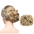 thumbnail image 1 of Wig Mega Large Thick Curly Chignon Messy Bun Updo Clip In Hair Extensions As Real, wig for Women, 1 of 3