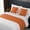 Orange, variant on European Hotel Hotel Bed Tail Towel Bed Flag Towel Bed Cover Home Bed Tail Decoration 19.68x 94.48in