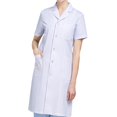 thumbnail image 1 of Lab Coat Female Costume Professional White Soft Comfortable Laboratory Coat for Short Sleeved L, 1 of 9